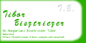 tibor bisztriczer business card